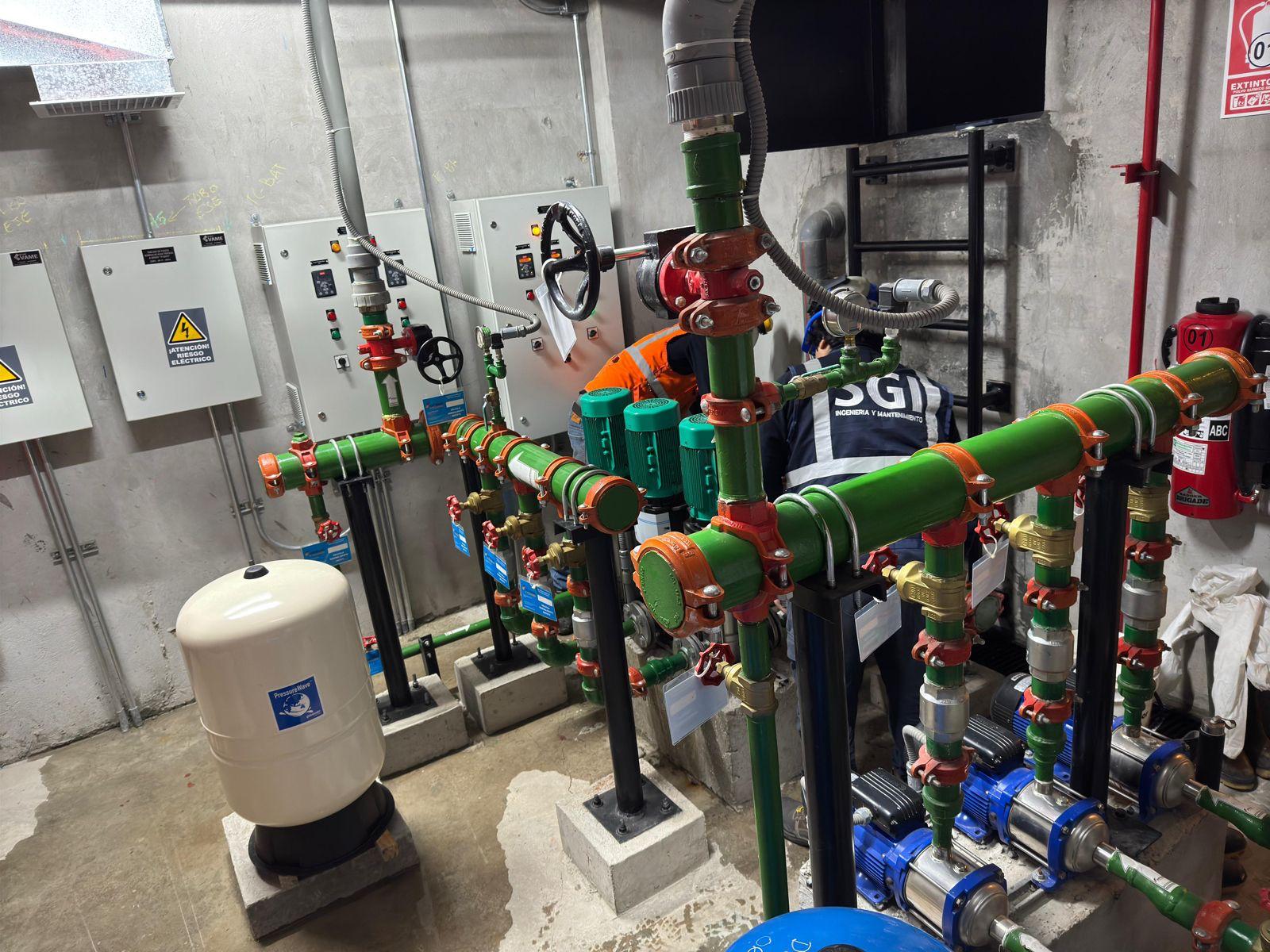 Mantenimiento de sistema de presion constante